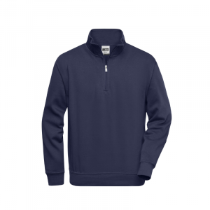 Sweatshirt mit Stehkragen und kurzem Reißverschluss JN352